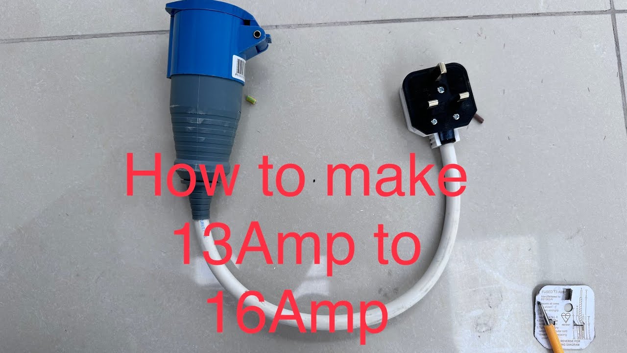 How to make 13amp to 16amp connection
