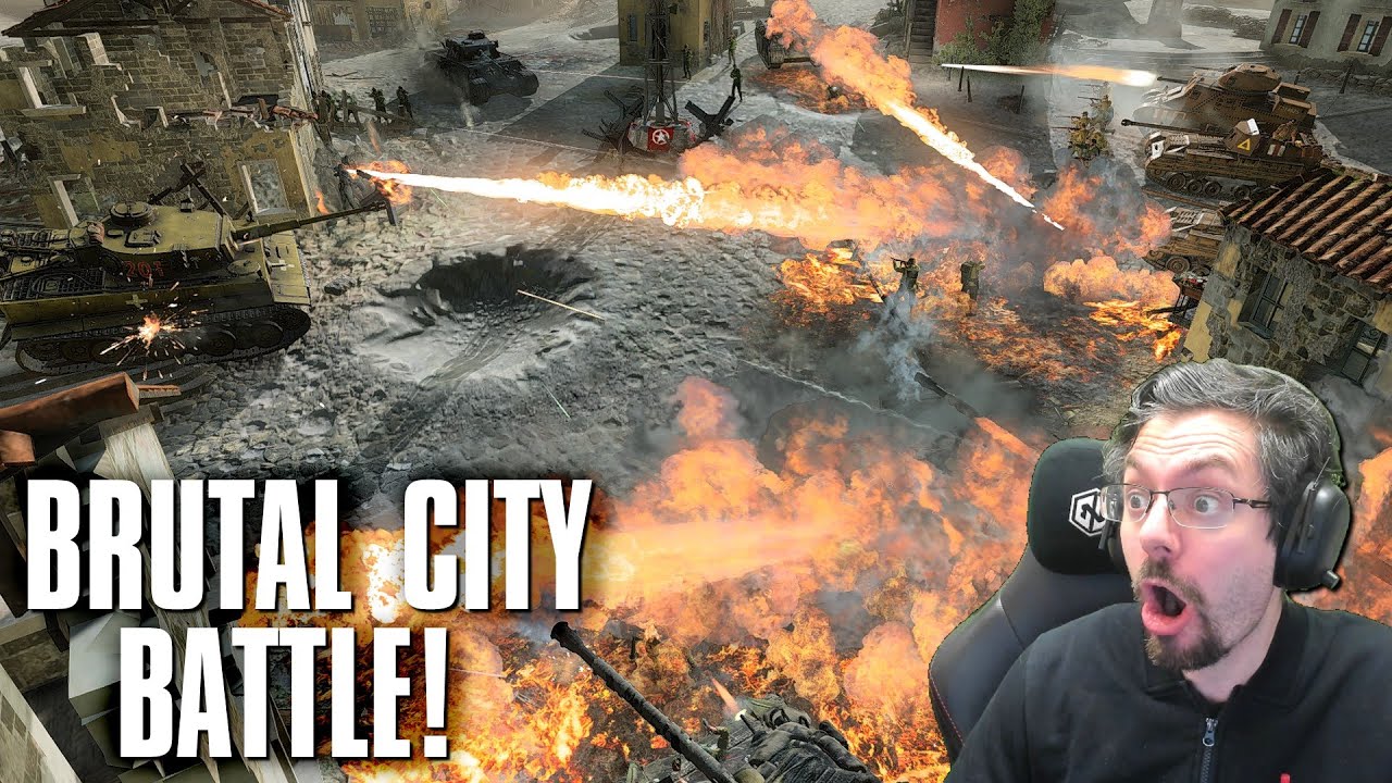 BRUTAL CITY BATTLE! - 2v2 - Company of Heroes 3