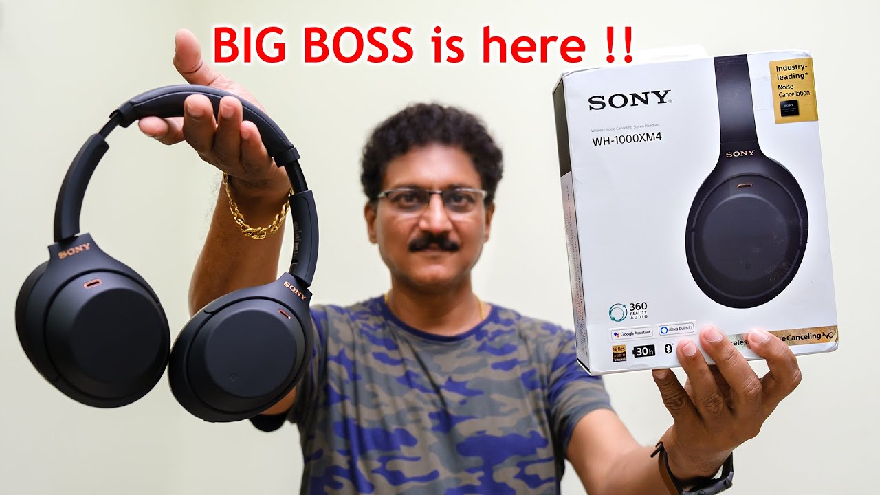 Sony WH-1000XM4 King of All Wireless Headphones is here...|| Unboxing in Telugu 😱