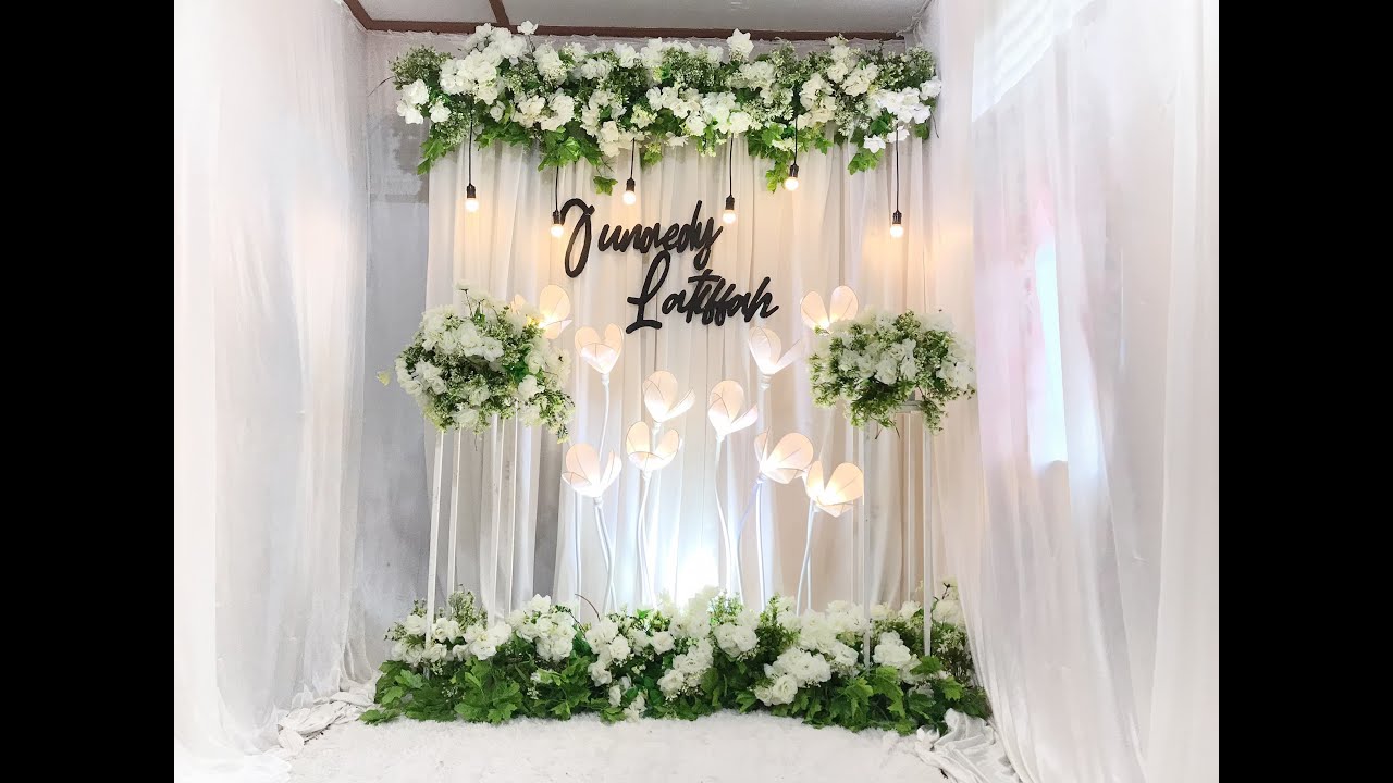 Dekorasi pertunangan cantik simple sederhana
