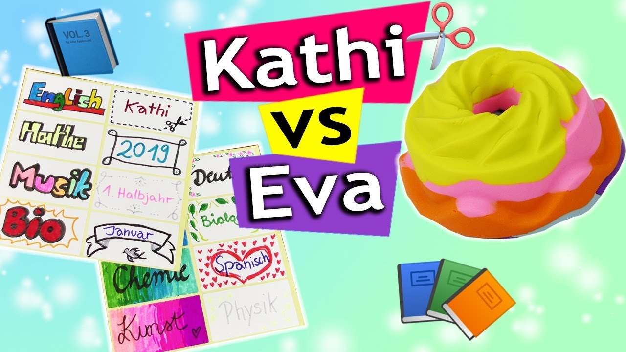 BACK TO SCHOOL 2019 Cool IDEAS for school | Eva vs Kathi DIY Inspiration Sunday Challenge #195