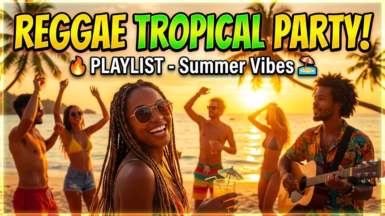 Smooth Tropical Reggae Flow 🌊 Laid-Back Island Grooves to Relax Deeply and Stay Focused