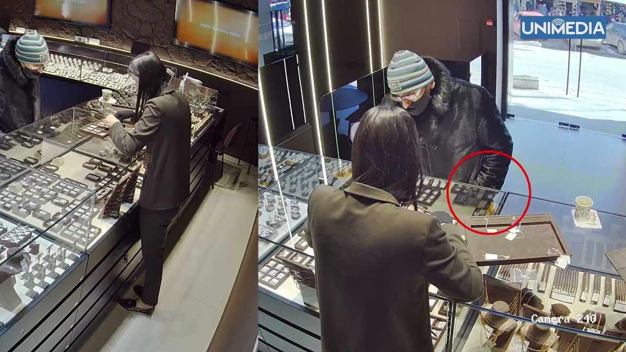 Furt intr-un magazin de bijuterii