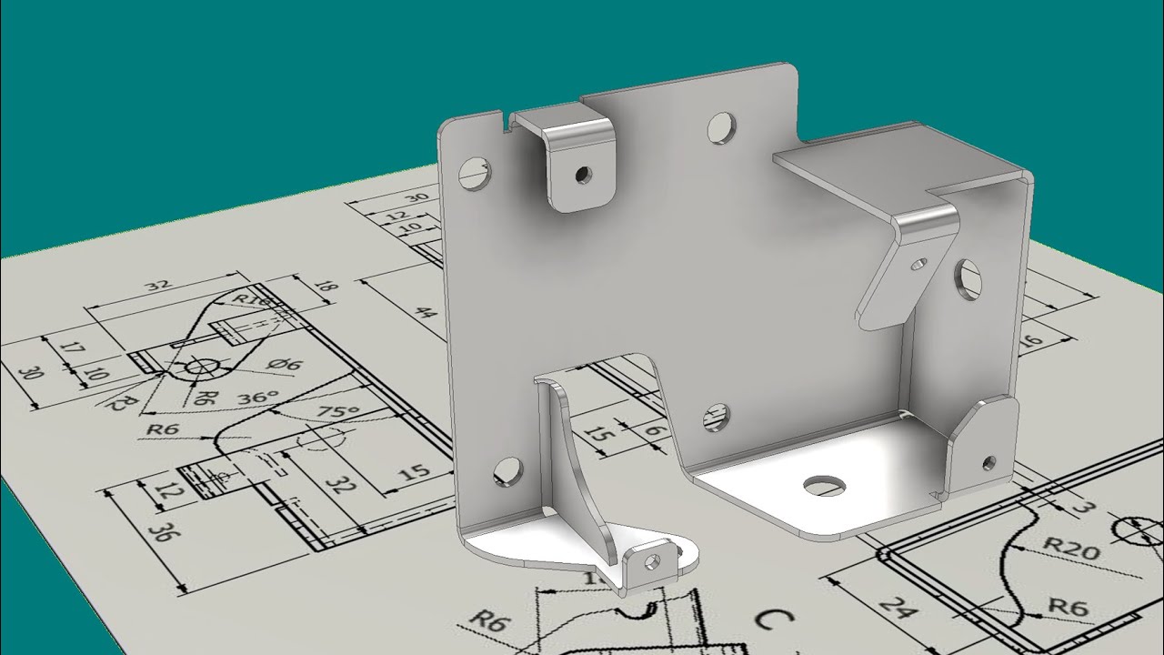 Tutorial Inventor - 198 SHEET METAL SM-005