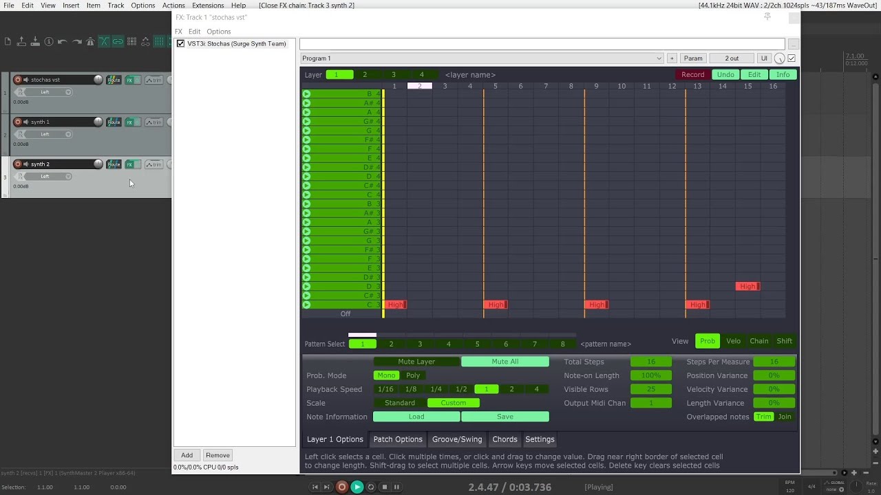 Stochas: MIDI routing in REAPER