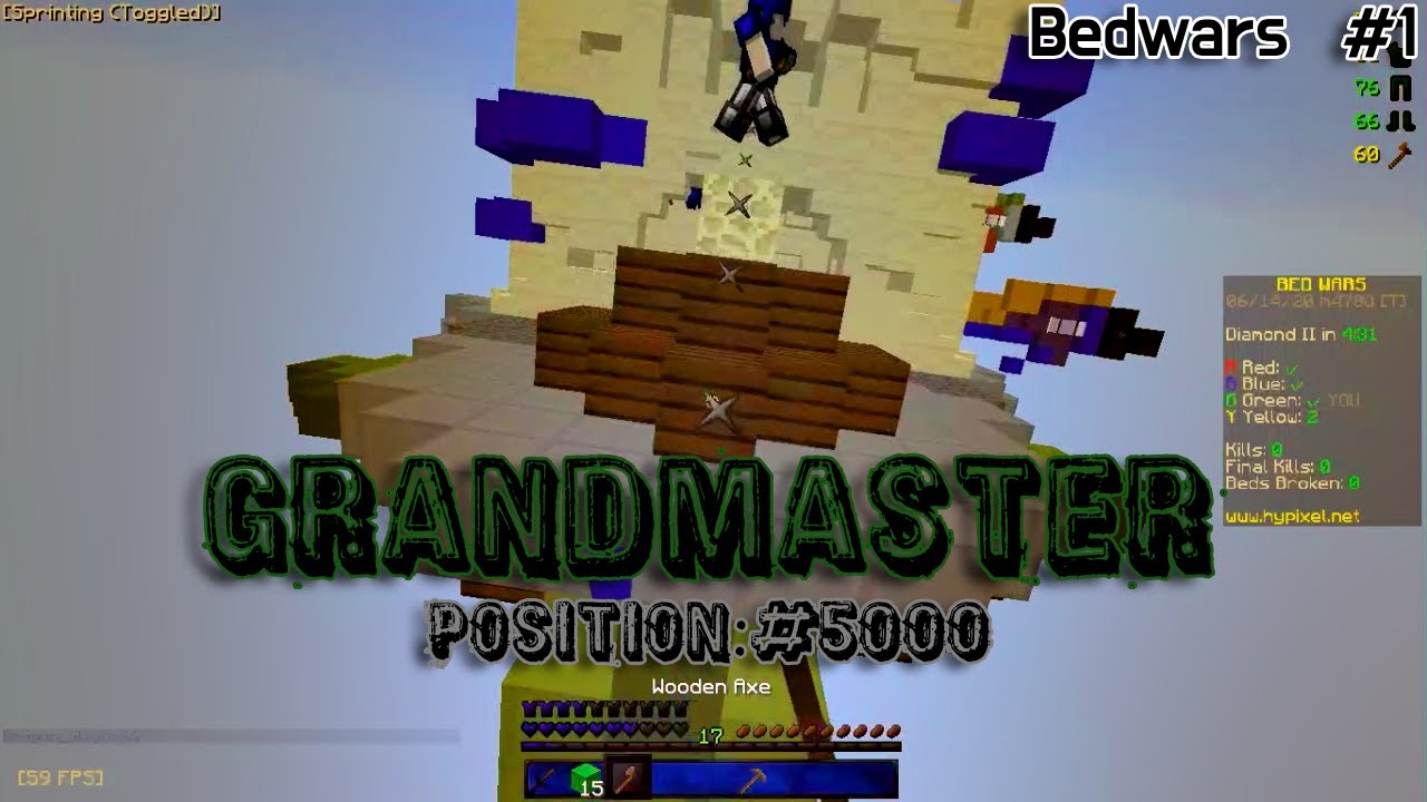 Playing in the 4v4v4v4 BW Tournament (Hypixel Bedwars #1)