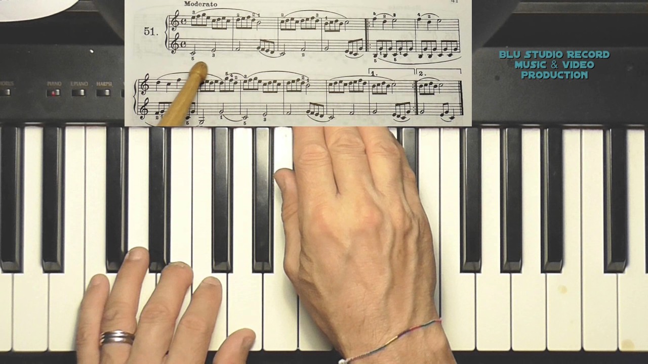 [60] Imparare il pianoforte da zero - School of piano - Beyer esercizio 51 page 41
