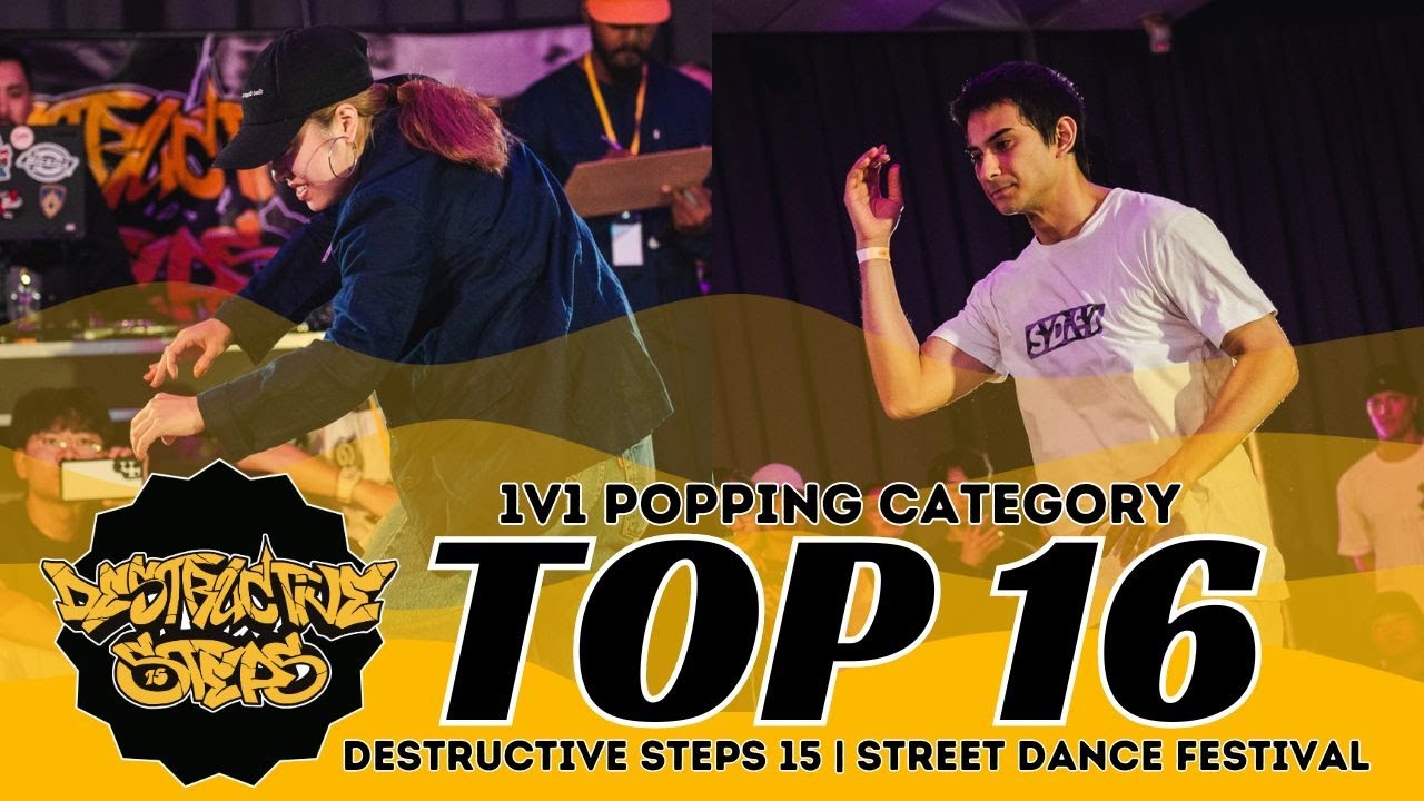 Tamaki (JPN) vs K-Boogz (AUS) | TOP16 | 1V1 POPPING | DESTRUCTIVE STEPS 15