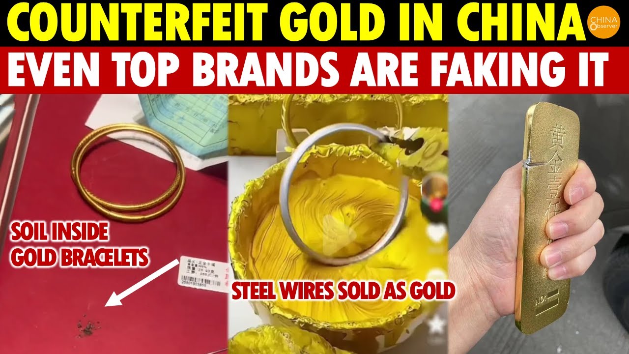 China’s Gold Scams Soar: Soil Inside Gold Bracelets, Steel Wires Sold as Gold, Even by Top Brands