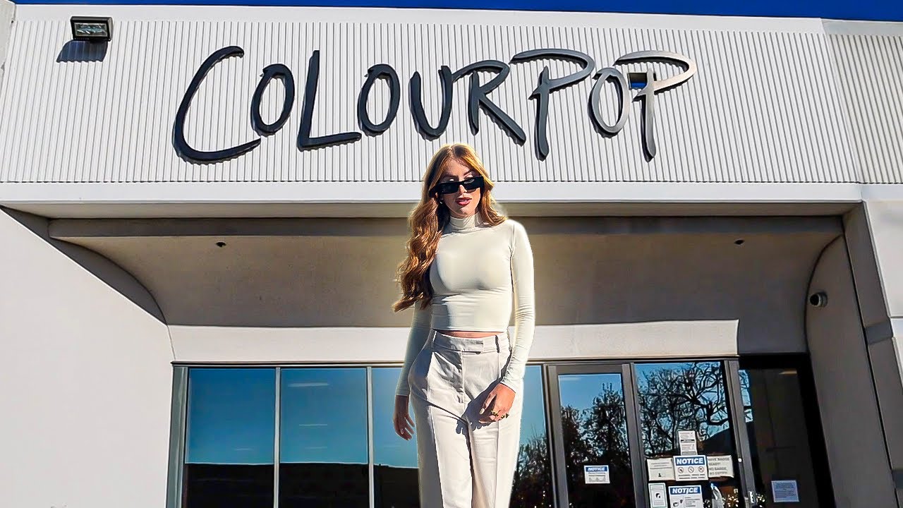TOUR pela FÁBRICA DA COLOURPOP nos ESTADOS UNIDOS! 🇺🇸 Fiz minha Própria Sombra na hora