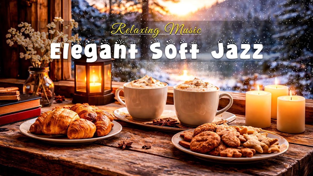 [ELEGANT SOFT JAZZ] ☕ Soft Bossa Nova Instrumental & Cozy Café Balcony Music for Calm Focus