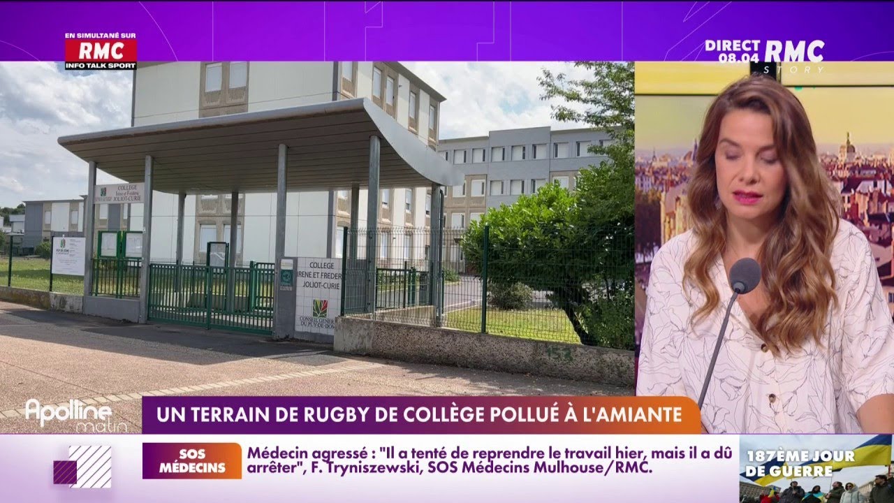 Puy-de-D&ocirc;me : &agrave; Aubi&egrave;re, un terrain de sport de coll&egrave;ge pollu&eacute; &agrave; l'amiante