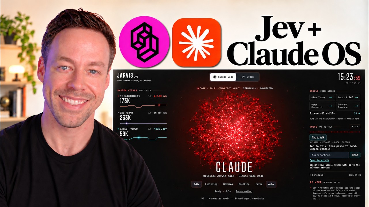 Эта НОВАЯ ОС на базе Jev + Claude изменила все рабочие процессы с ИИ