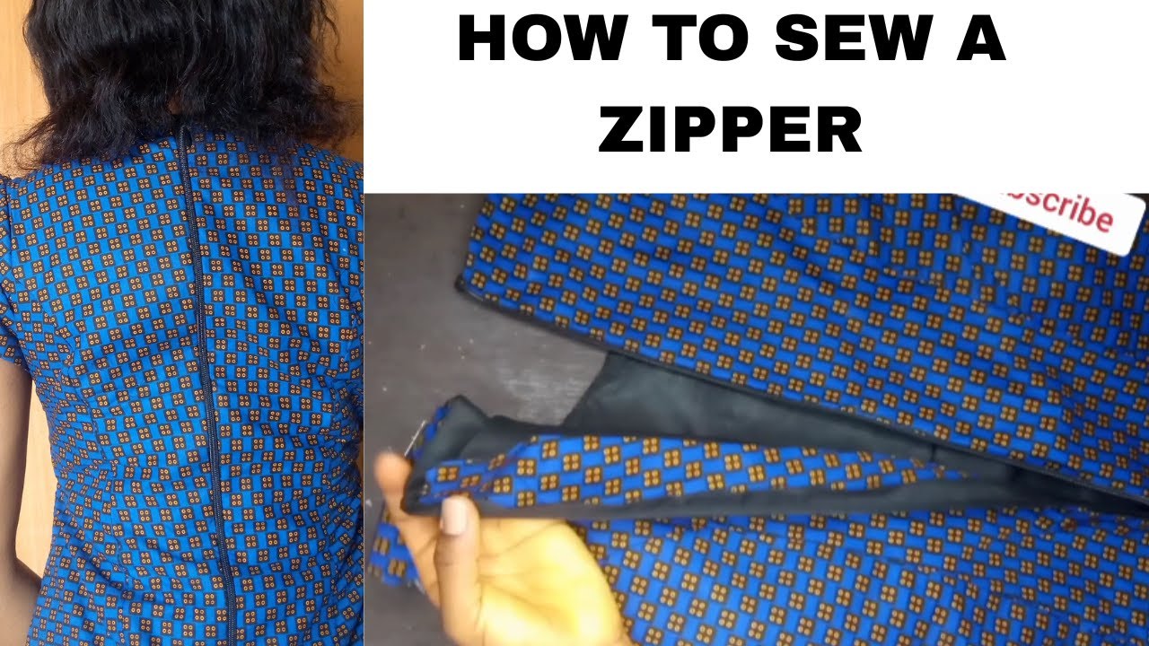How to Attach/Sew a Zipper to a Blouse Neatly and Easily | Step by Step Tutorial.