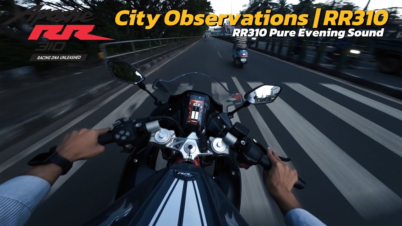 Evening Commute on Apache RR310 | Pure Sound | City ride | Daily Observations #3
