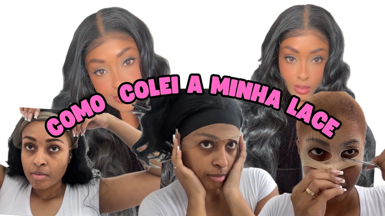 COLANDO LACE DA SHEIN PELA PRIMEIRA VEZ (lace front e kit cola da SHEIN)