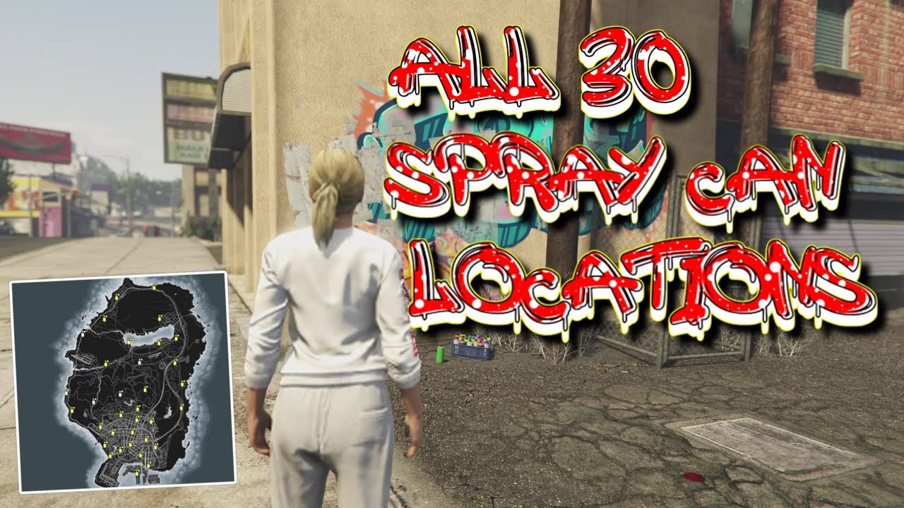 All 30 Spray Can Locations - GTA Online
