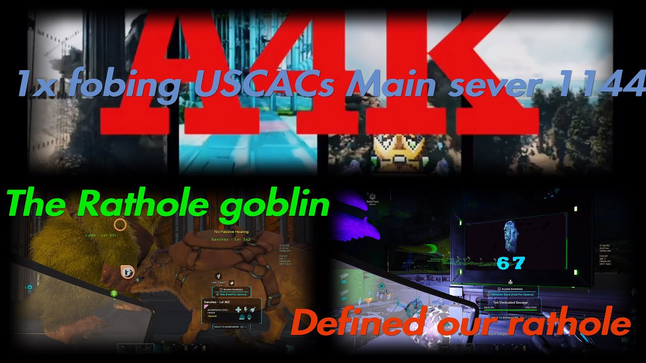 I A4K I ARK 1x Fobing USCACs Main 1144 I The Rathole Goblin I 4K I 1x I #a4k #knights #lords #ark