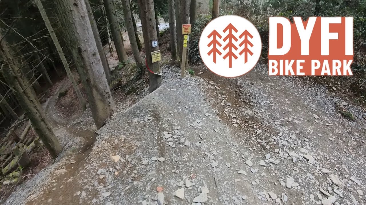 Dyfi bike park, fresh trails- Helter Skelter and lower race track.