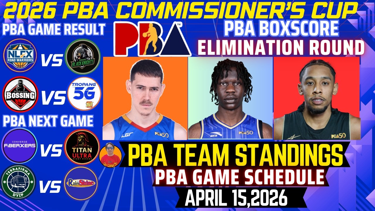 Последние результаты команд PBA на 14 апреля 2026 г. | Статистика матчей PBA | Результаты игр PBA...