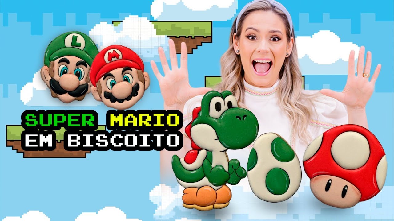🍄 Super Mario - Biscoitos Decorados em Glacê Real 🍪 | Aprenda a fazer essa tendência! 🎮