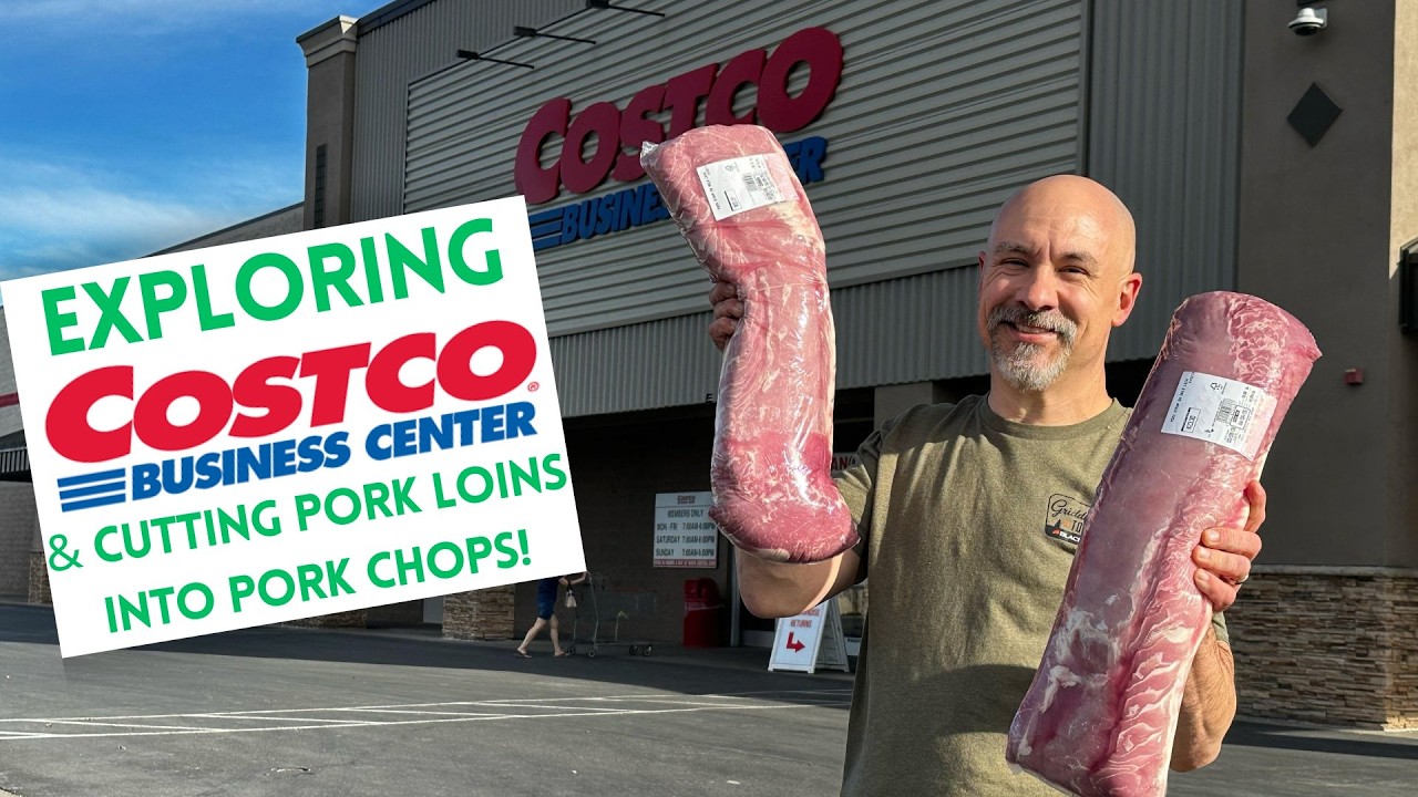 Посещение бизнес-центра Costco + разделка и запечатывание свиных отбивных в вакуумном прессе VacM...