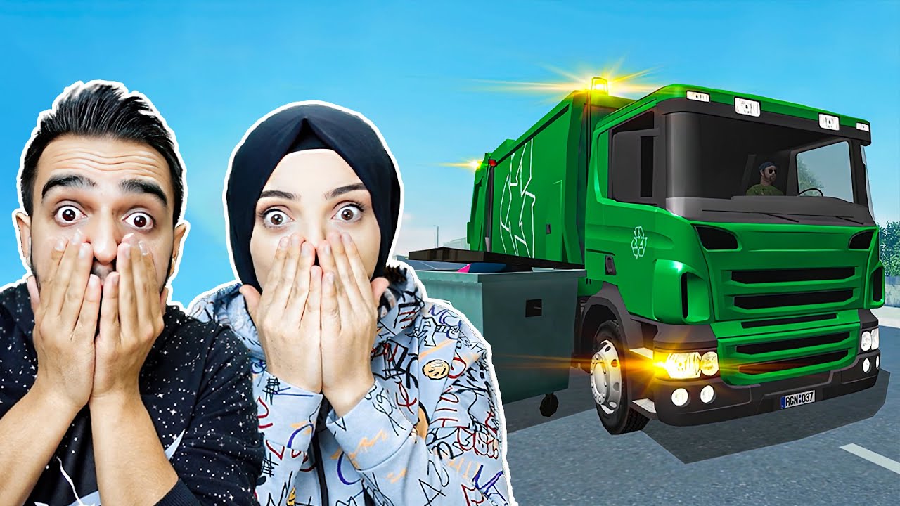 ŞEHİRDEKİ TÜM ÇÖPLERİ TOPLADIK !! 😱 Garbage Truck Simulator