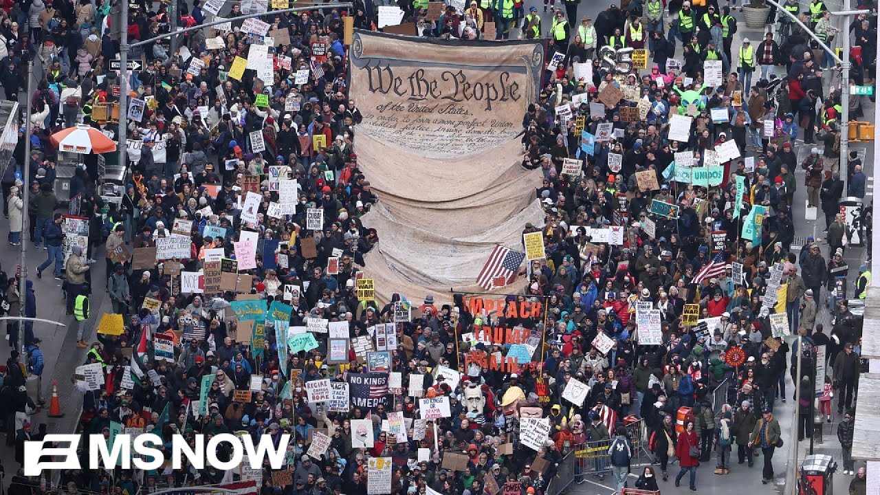 &rsquo;This is the beginning&rsquo;: Organizers say over 8 MILLION people turned out for &lsquo;No Kings' protests