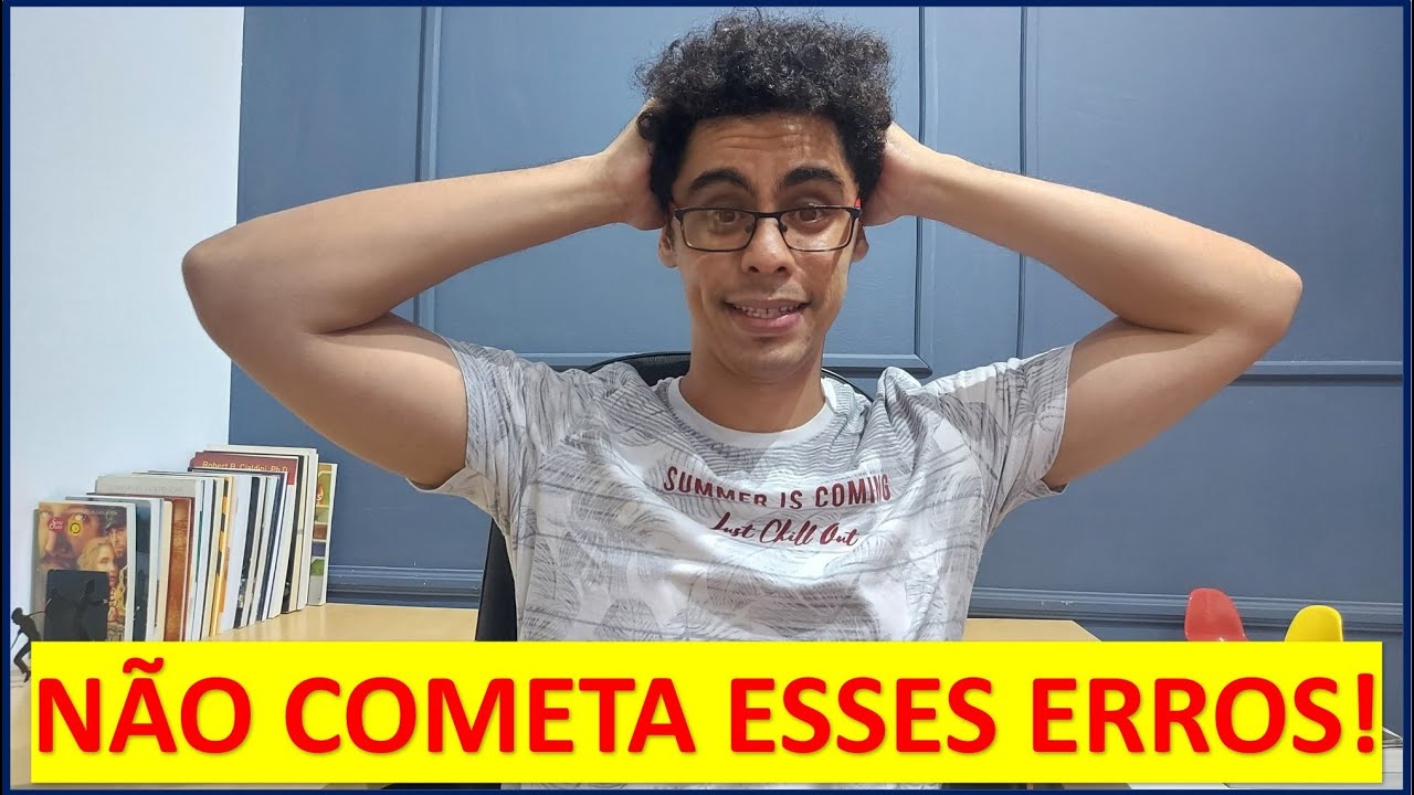 OS MAIORES ERROS QUE COMETI ESTUDANDO PARA CONCURSOS DE ARQUITETURA: Não os cometa JAMAIS!!!