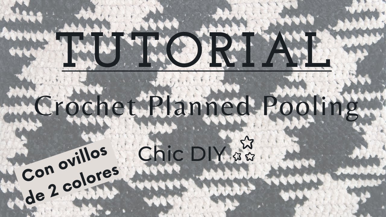 ✨BUFANDA | PLANNED POOLING EN CROCHET EN 2 COLORES | CHIC DIY #plannedpooling #bufanda #crochet