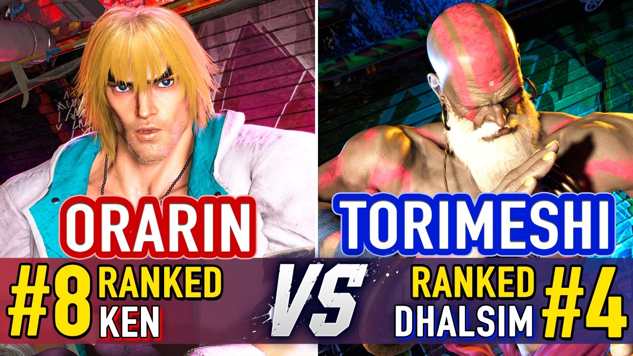 SF6 🤜 ORARIN (#8 Ranked Ken) vs TORIMESHI (#4 Ranked Dhalsim) 🤛 SF6 High Level Gameplay