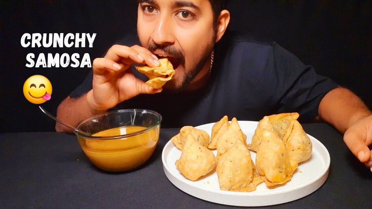 CRUNCHY Samosa Eating Challenge 😋🔥 | Extreme Crunch ASMR | Mukbang | Eating Show | Food Challenge