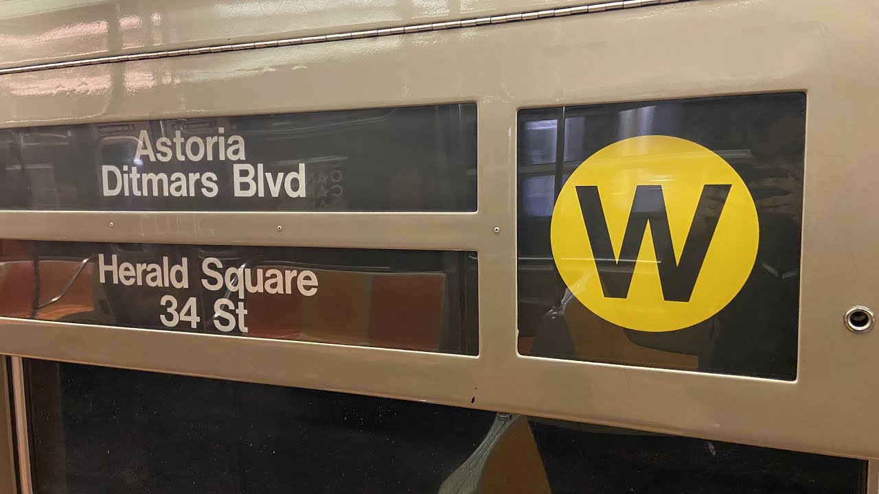 BMT Subway: R68 (W) Local Train Ride from Ditmars Blvd-Astoria to Gravesend-86th Street