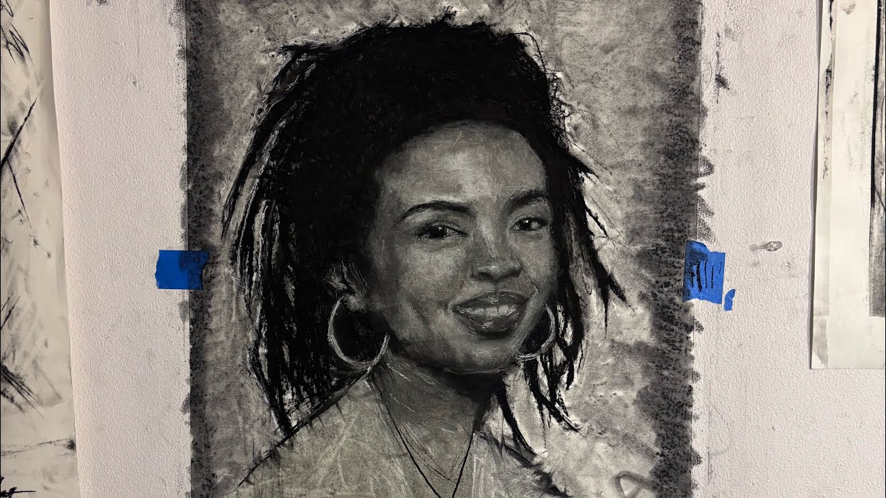 Third Arts  is live! Drawing Portraits with Charcoal!