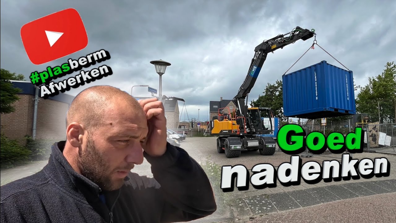Tuinen, plasberm afwerken en begin van het talud. 
