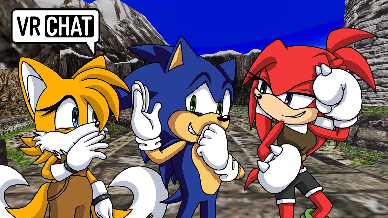 SONIC AND TAILA MEET FEMALE KNUCKLES [KNORA] IN VR CHAT
