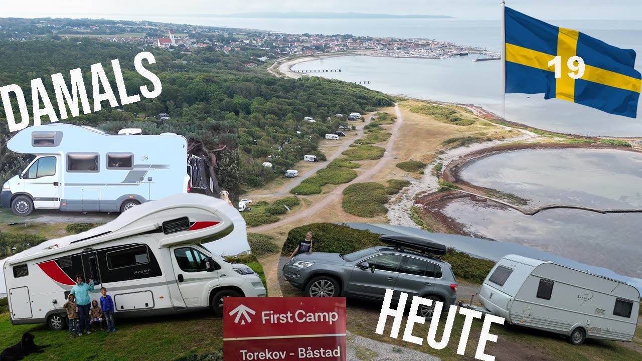 WIE DIE ZEIT VERGEHT:  Campingplatz: First Camp Torekov damals & heute