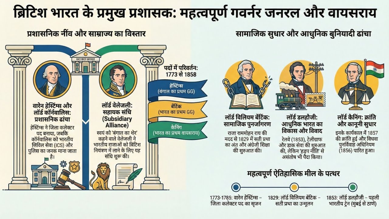 भारत में पहली ट्रेन कब और कैसे चली? 🚂 | Lord Dalhousie History