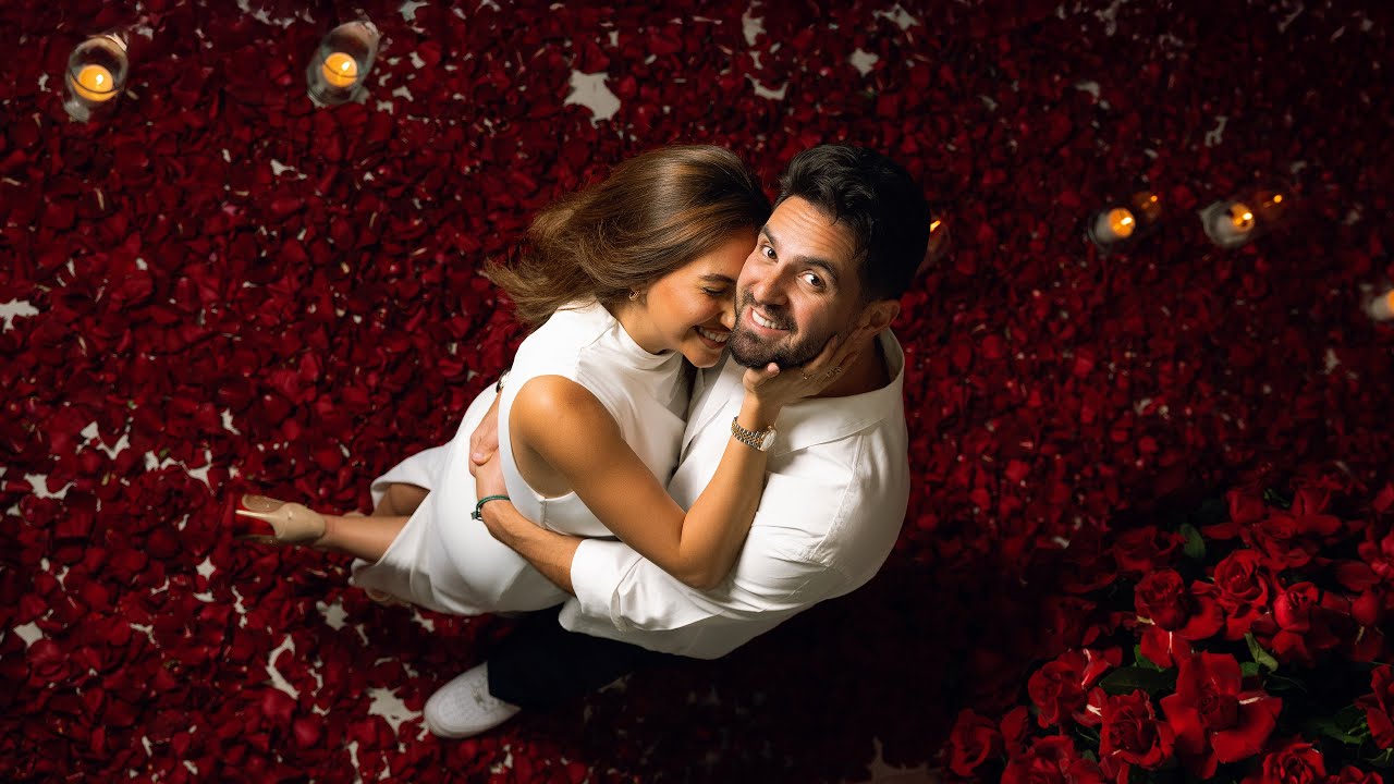 فاجأتها بـ 20,000 وردة في عيد الحب 🌹❤️