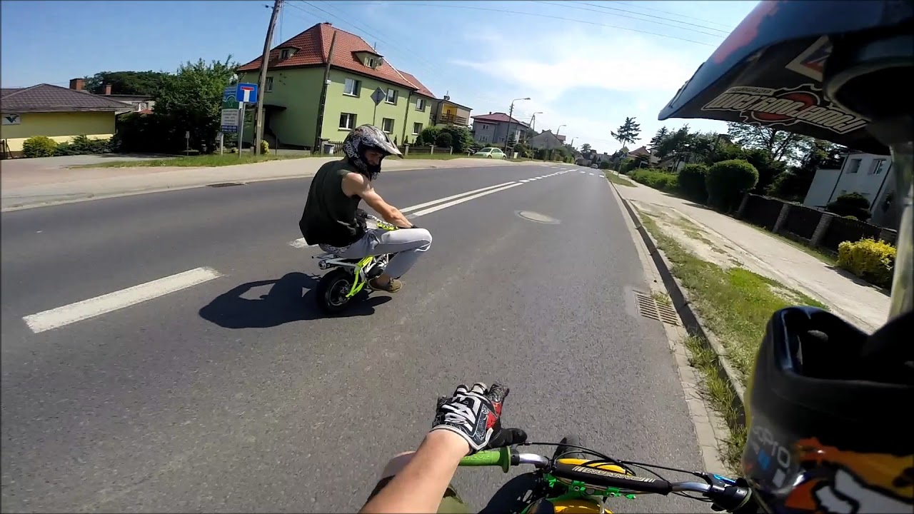 Pocket bike  | Szalona jazda z kolegą na mini motorkach...
