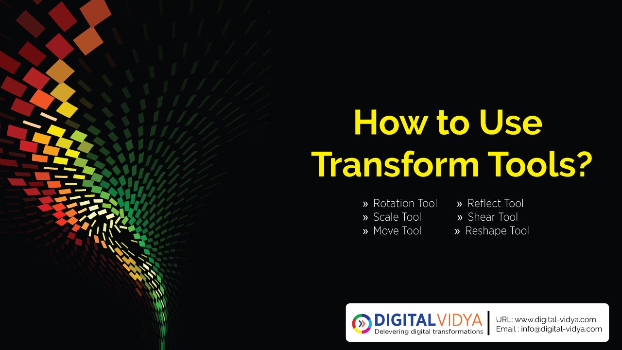 [Telugu Tutorial] How to Use free transform tool illustrator