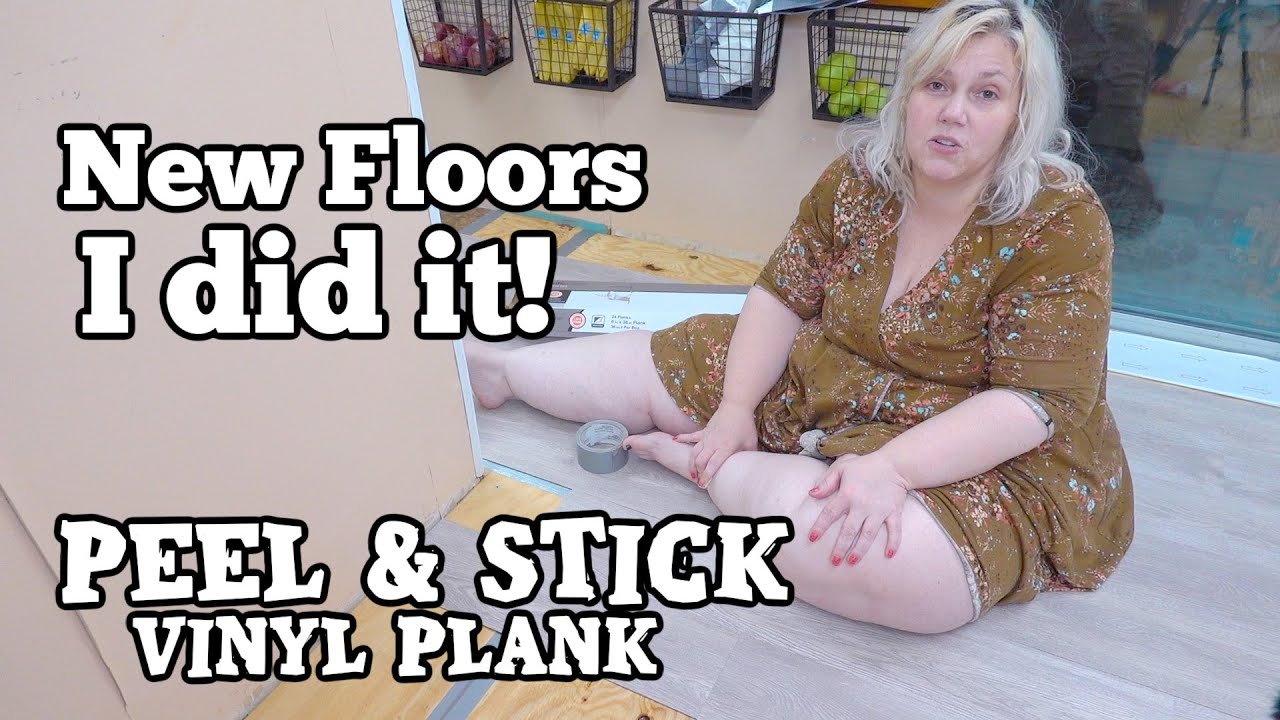 Installing Peel and Stick Tile Flooring - Lipedema & EDS - A Girl Did It!