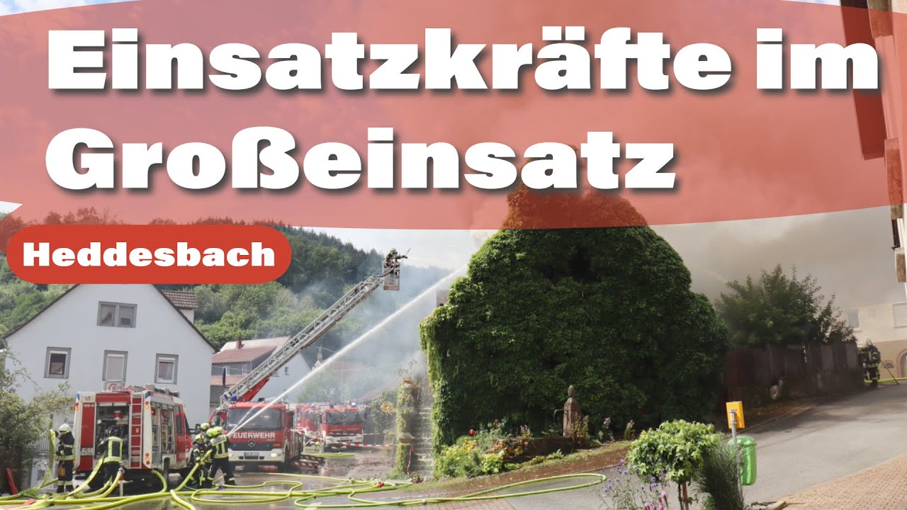 Großeinsatz in der Hauptstraße: Gebäudebrand fordert Verletzte