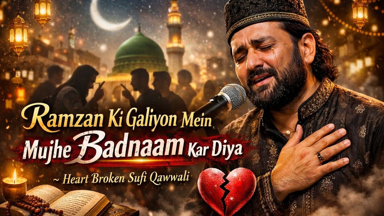 Ramzan Ki Galiyon Mein Mujhe Badnaam Kar Diya | Emotional Ramzan Qawwali