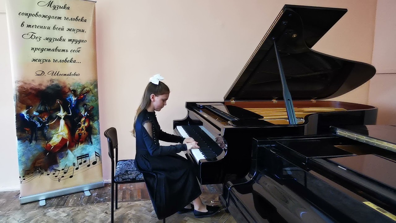 Ф. Кулау Соната (A-dur)  соч. 59 N1. Исп. Наталия Яковлева. 11 лет.