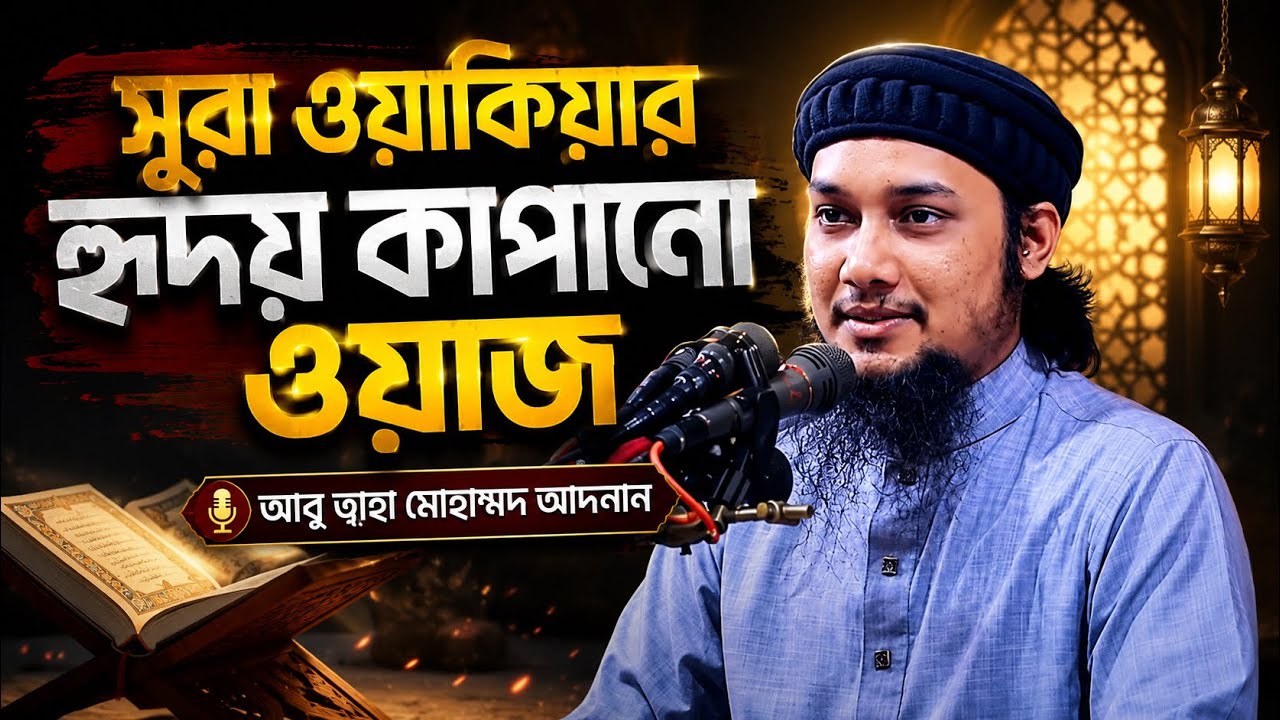 সুরা ওয়াক্বিয়া এর হৃদয় কাঁপানো ওয়াজ ll বাংলা ওয়াজ ll আবু ত্বহা মোহাম্মদ আদনান ll নতুন ওয়াজ
