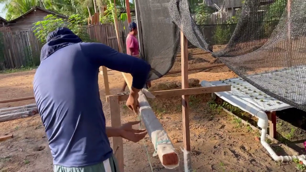 montar estufa de baixo custo com detalhes parte 1/4