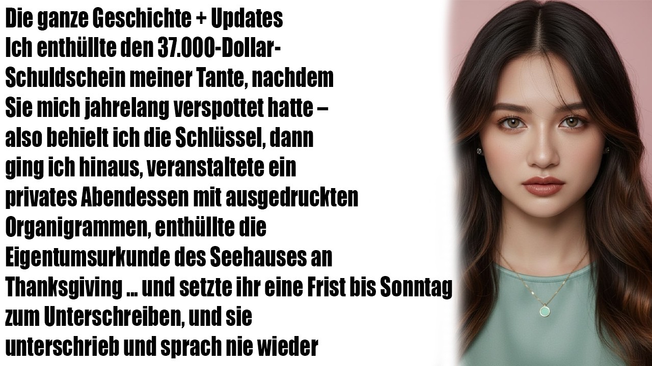 Sie verspottete mich jahrelang – dann enthüllte ich ihren 37.000-$-Schuldschein