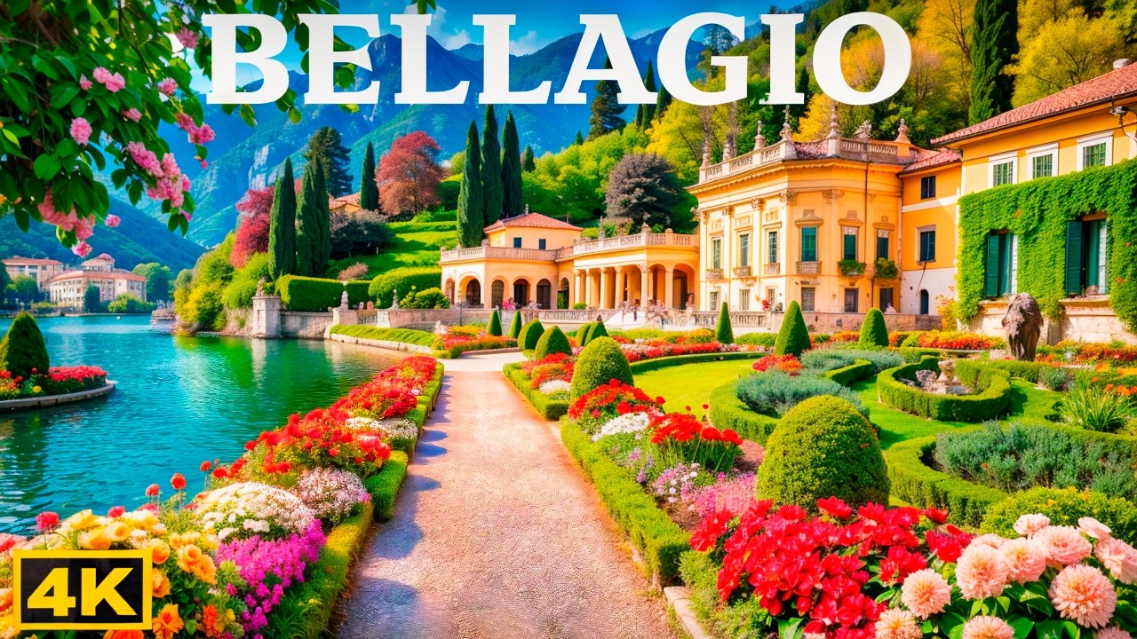 Bellagio’s Hidden Gem: Villa Melzi Walk (Lake Como 4K)
