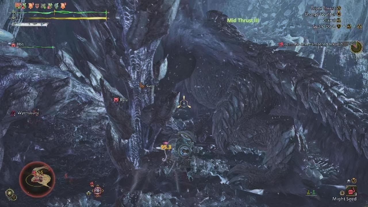 Monster Hunter Wilds Lance Arch Tempered Arkveld 10★